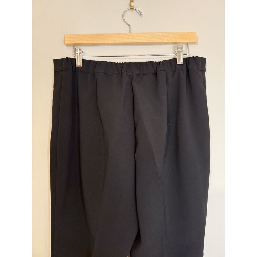 NWT Marina Rinaldi Rotaia Black Trousers Straight Leg Size US 10 $355 [jb] - Picture 5 of 7